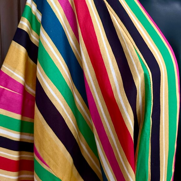 NWOT Farm Rio Women’s Rainbow Stripes Kimono - Picture 4 of 15